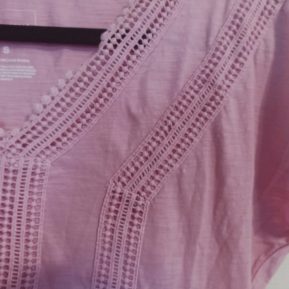 Beautiful elegant feminine pink top, size S, never worn. 100% cot… - Picture 9 of 9